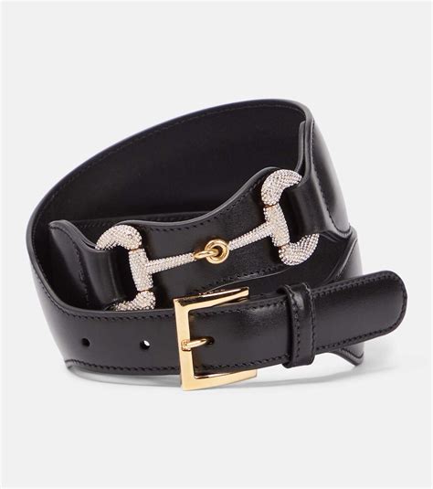 gucci horse bit leather belt|gucci horsebit embellished belt.